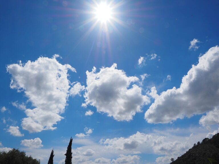 clouds, heaven, blue