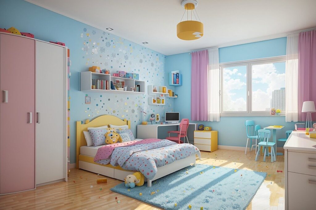 ai generated, bedroom, child's bedroom